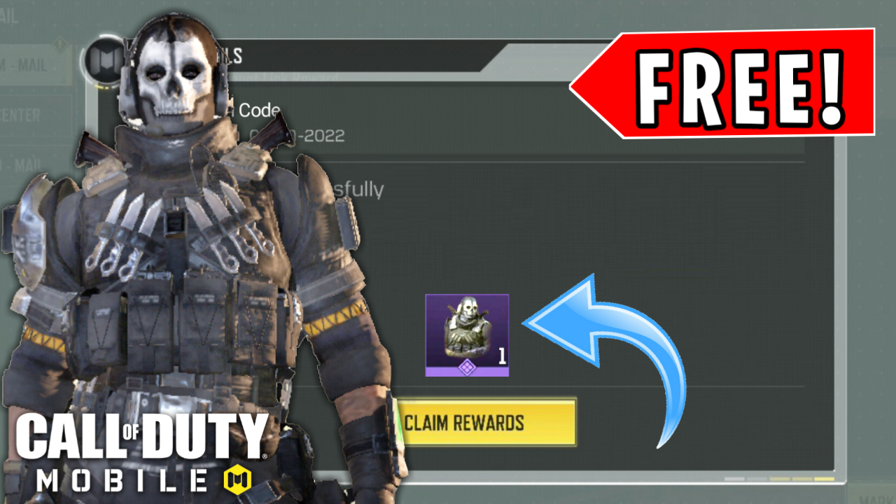How to get FREE GHOST SKIN in GARENA cod mobile! (Snowflake Exchange  Center) 